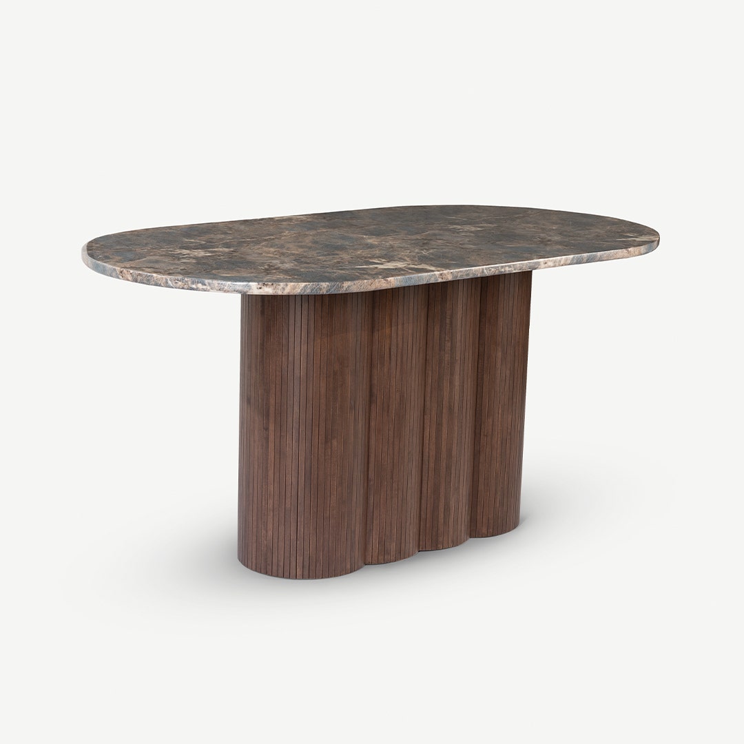 Yulan 6 Seater Island Dining Table Multi