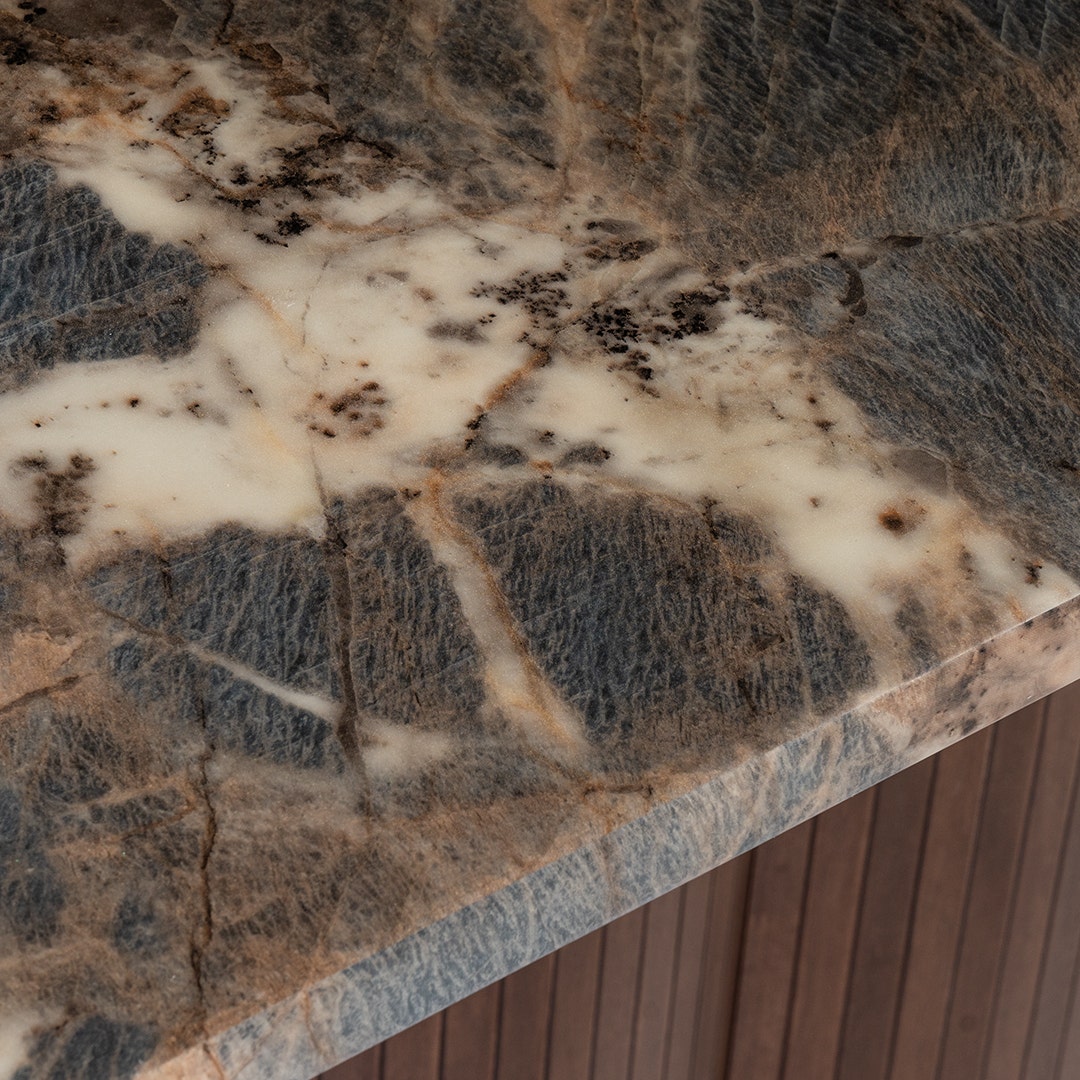 Yulan 6 Seater Island Dining Table Multi