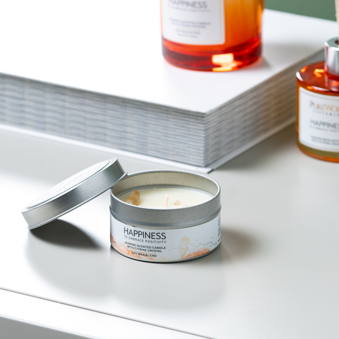 شمعة معطرة من زين 80 جرام - هابينس