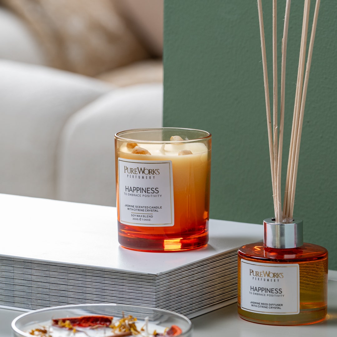 Zein Scented Jar Candle 200g -Happiness