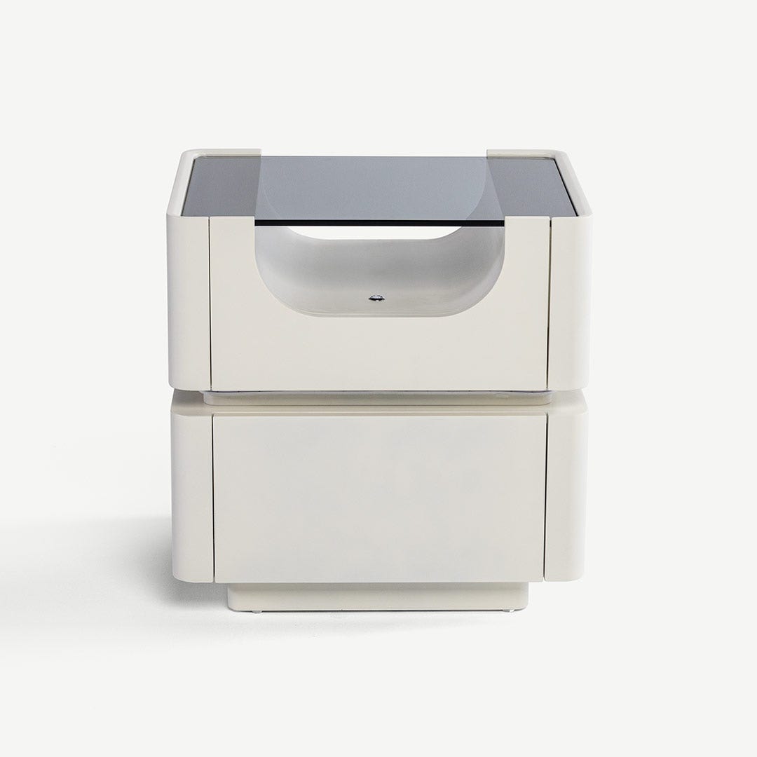 Zorie Bedside Table with LED Beige