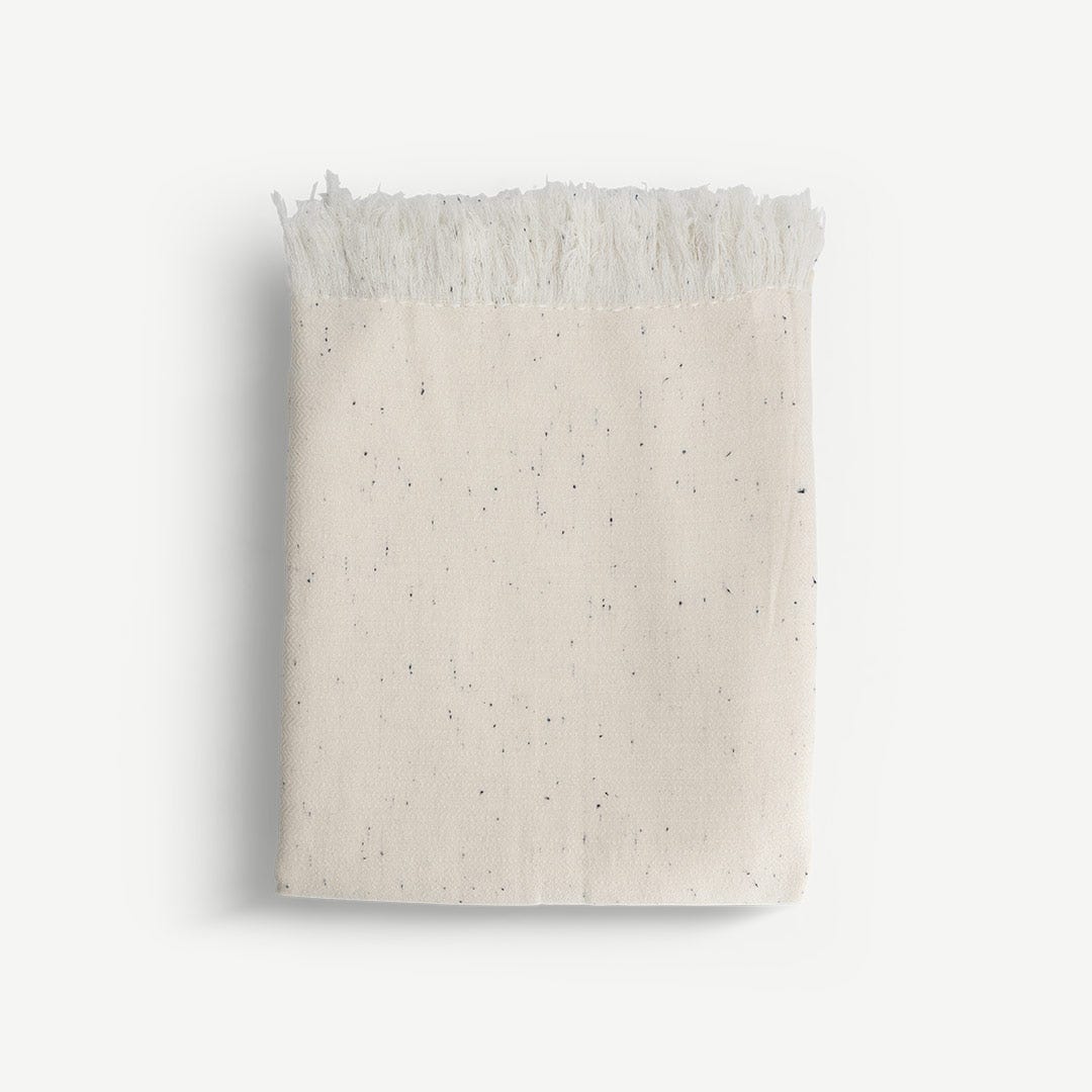 Zorion Textured Throw - Ivory