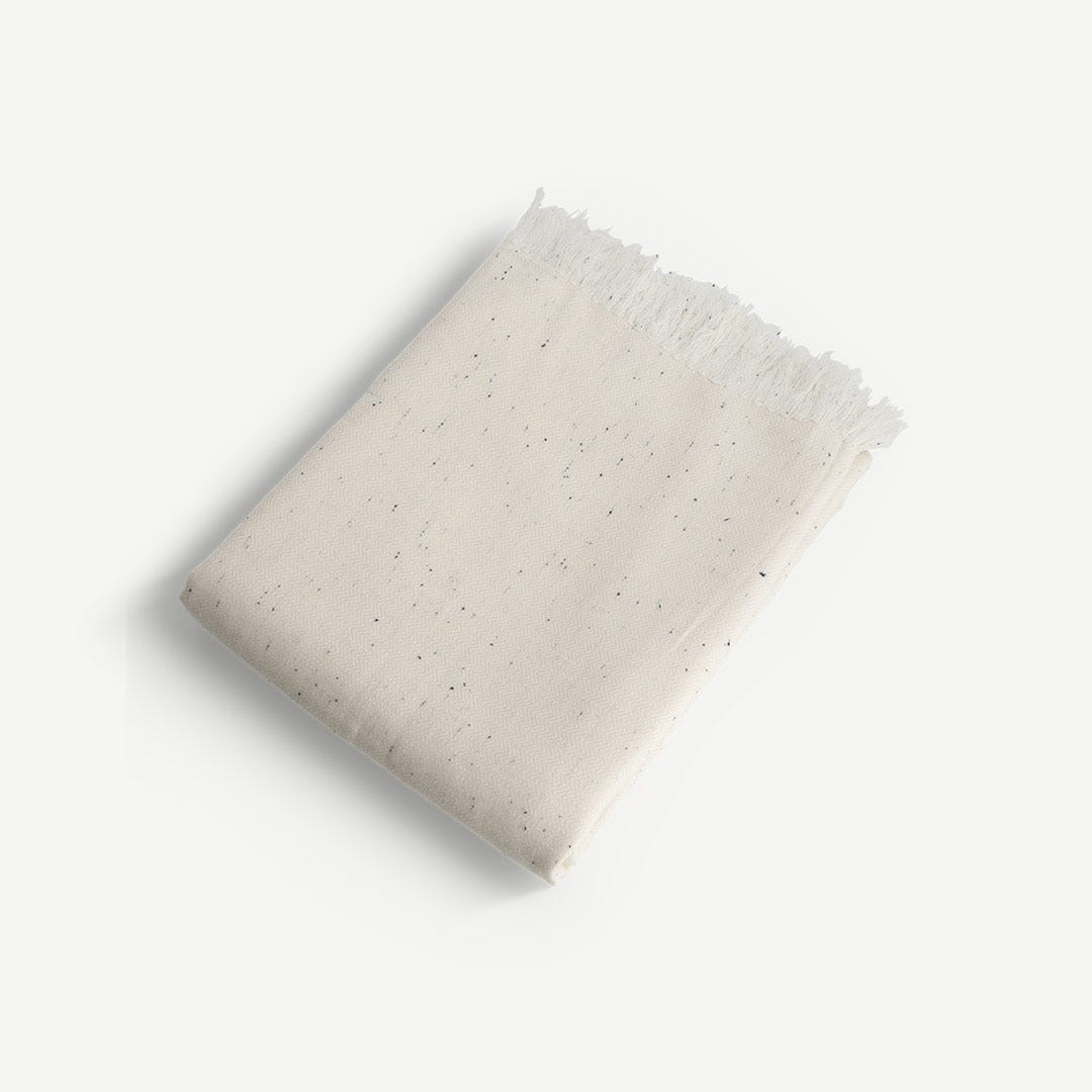 Zorion Textured Throw - Ivory